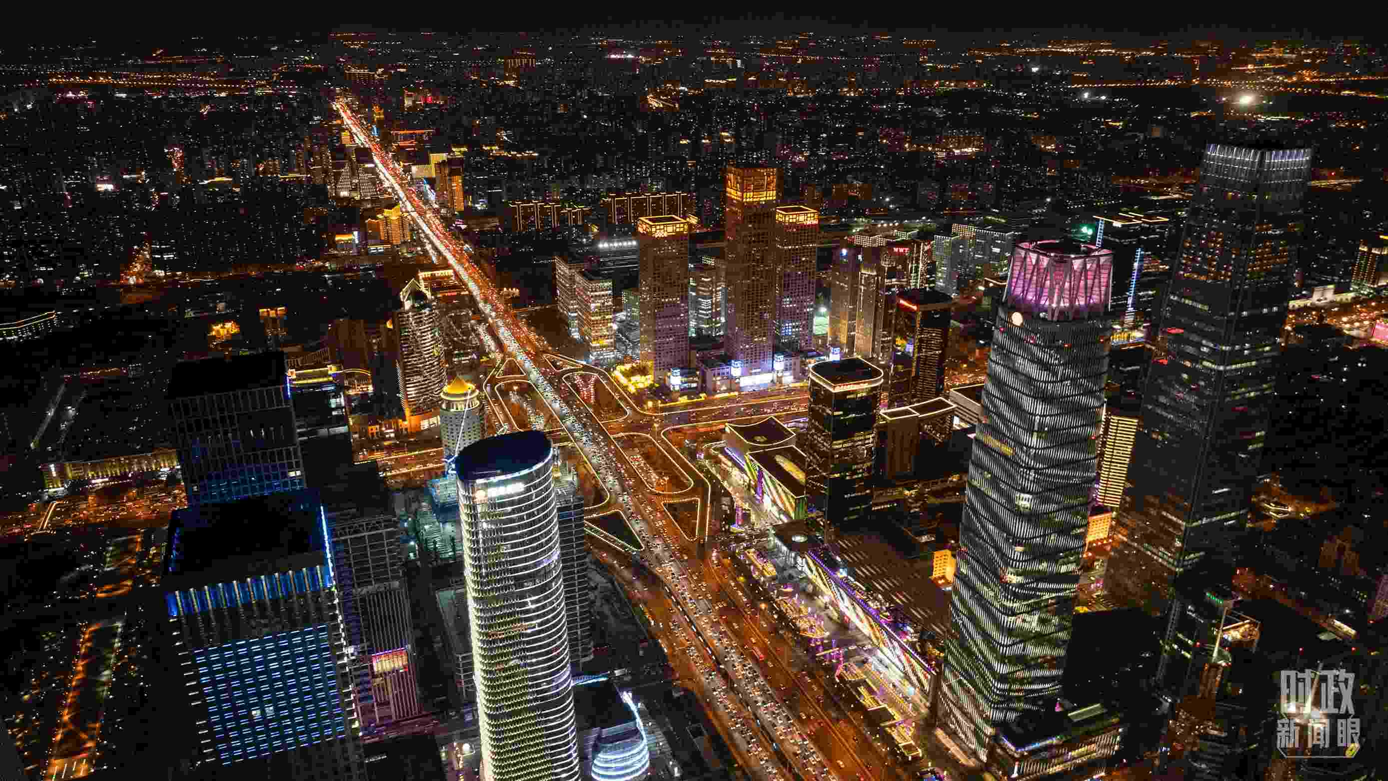 △北京CBD（中央商務(wù)區(qū)）。（總臺記者郭增浩拍攝）