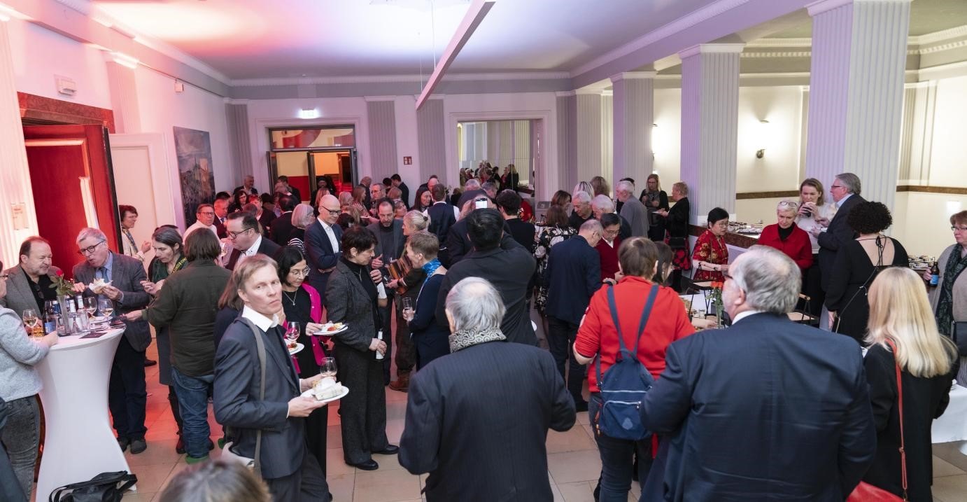 圖為新春酒會現(xiàn)場。紐倫堡-埃爾蘭根孔子學(xué)院供圖