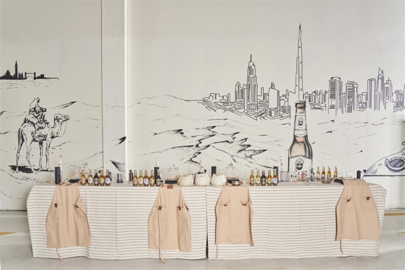 工廠內(nèi)設(shè)有互動(dòng)區(qū)，參觀訪客可以親手制作麥芽飲料，受訪對(duì)象供圖