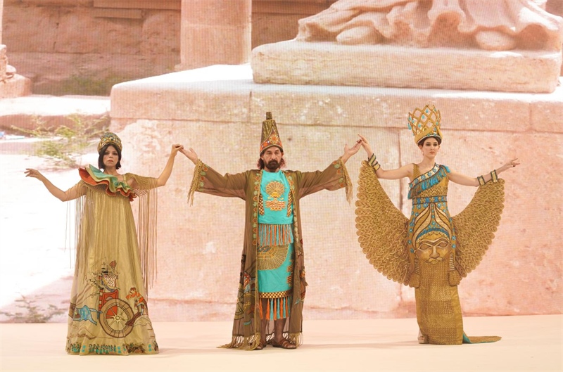 伊拉克時(shí)尚館去年9月舉辦的時(shí)裝展一景。伊拉克時(shí)尚館供圖