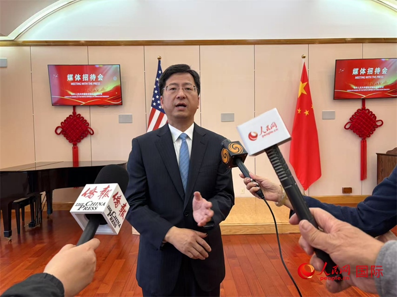 張建敏接受人民網(wǎng)等媒體記者采訪。人民網(wǎng) 鄧圩攝