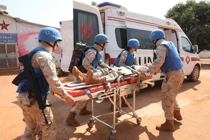 演練現(xiàn)場。張曉昆攝。