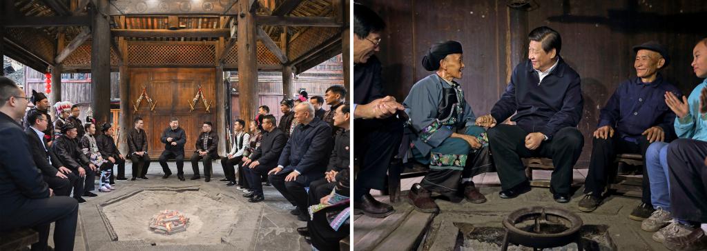 左圖由新華社記者謝環(huán)馳拍攝；右圖由新華社記者蘭紅光拍攝。