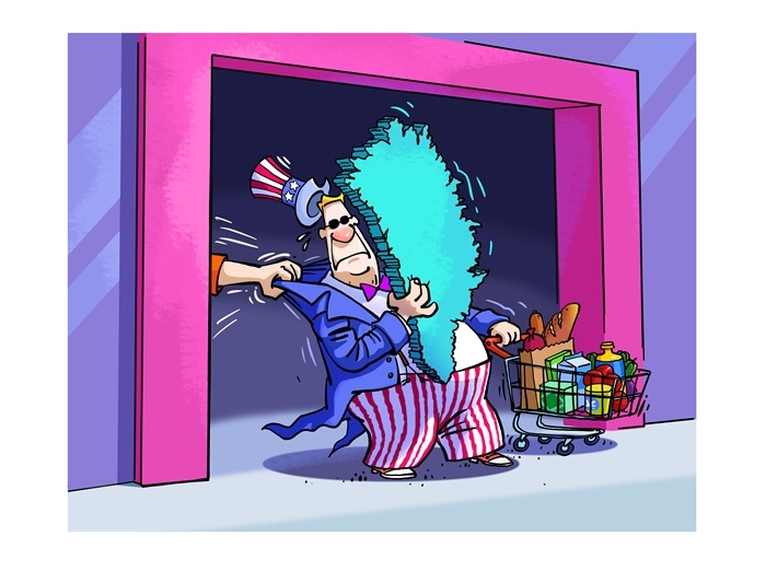 漫畫作者：馬宏亮（人民網(wǎng)版權(quán)圖片，未經(jīng)授權(quán)請(qǐng)勿轉(zhuǎn)載。）