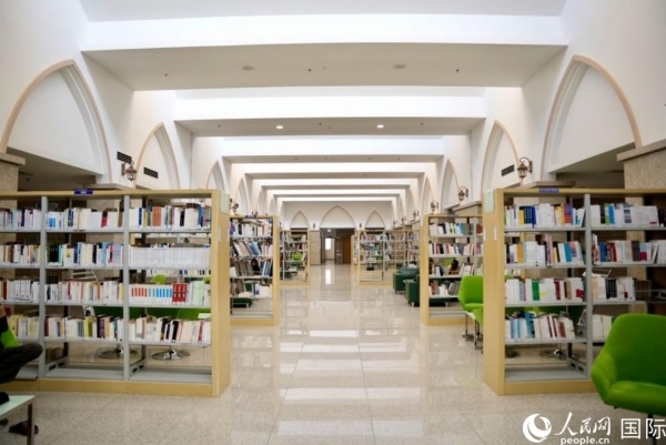 圖為吉布提國家圖書館一角。人民網(wǎng) 塔里克·易卜拉欣攝