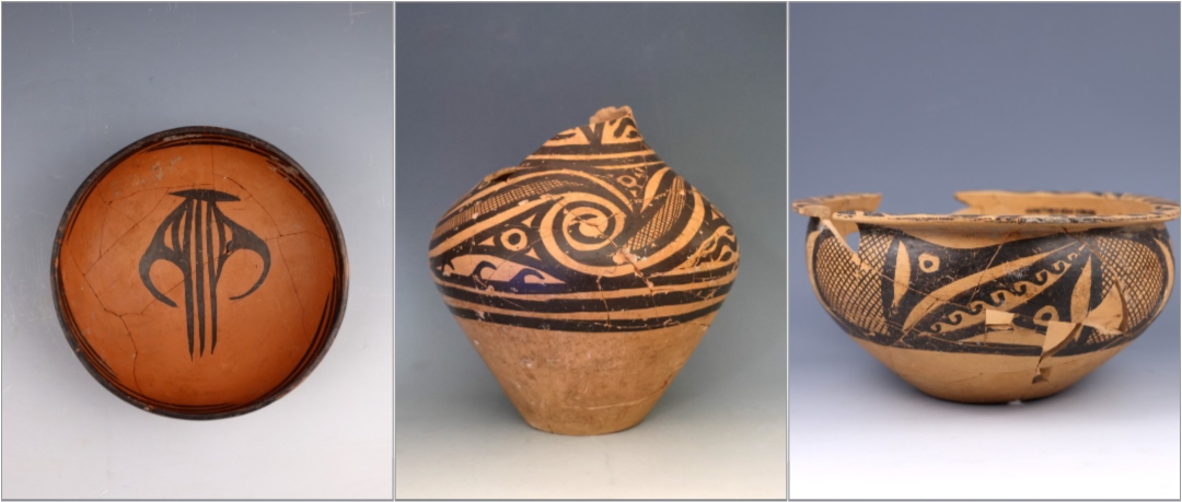 甘肅臨洮寺洼遺址出土的馬家窯類型彩陶。全國十大考古新發(fā)現(xiàn)活動辦公室供圖