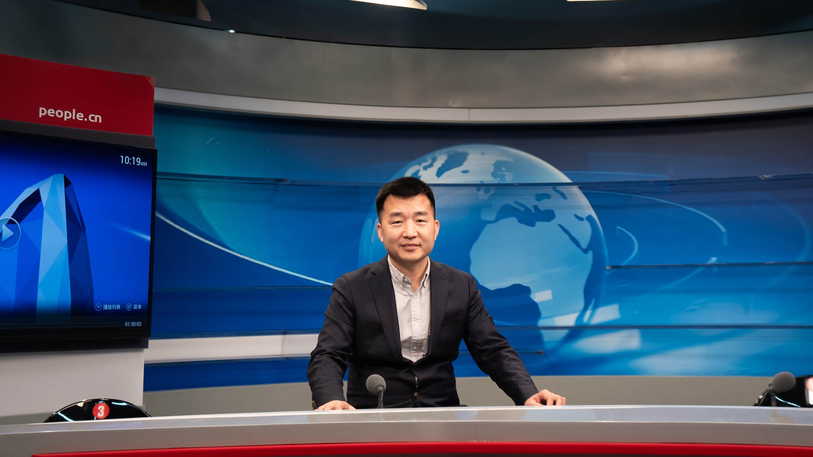 應(yīng)急管理部國家自然災(zāi)害防治研究院研究員,博士生導(dǎo)師許沖作客人民網(wǎng)。人民網(wǎng)記者 葛泰佚攝