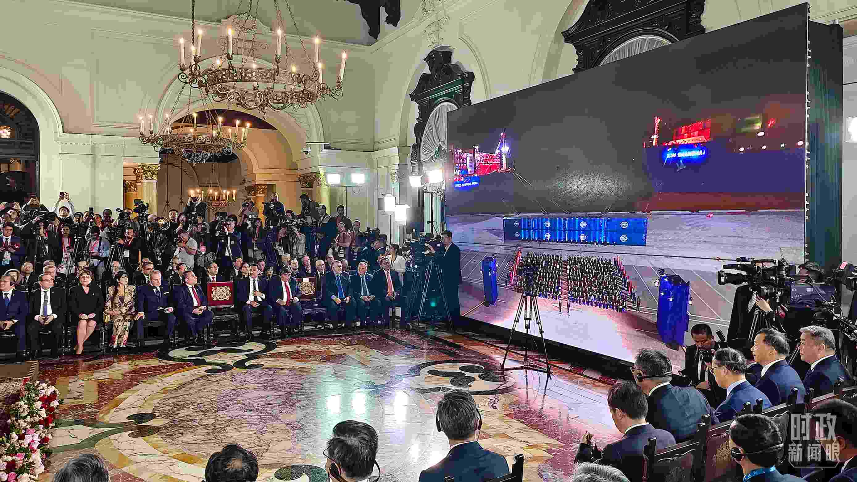 錢凱港開港儀式現(xiàn)場。（總臺央視記者韓銳拍攝）