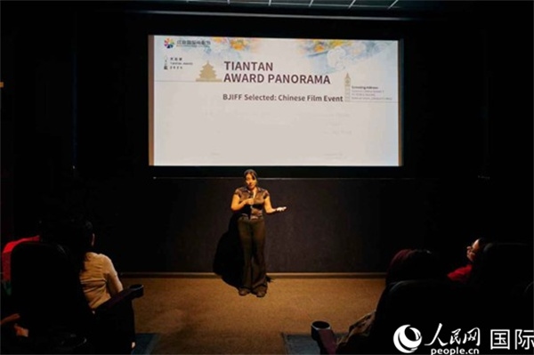 天壇映像全球巡展·倫敦站放映現(xiàn)場。楊浩鵬攝