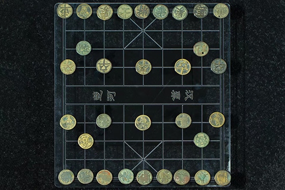 宋代中國(guó)銅象棋子。主辦方供圖